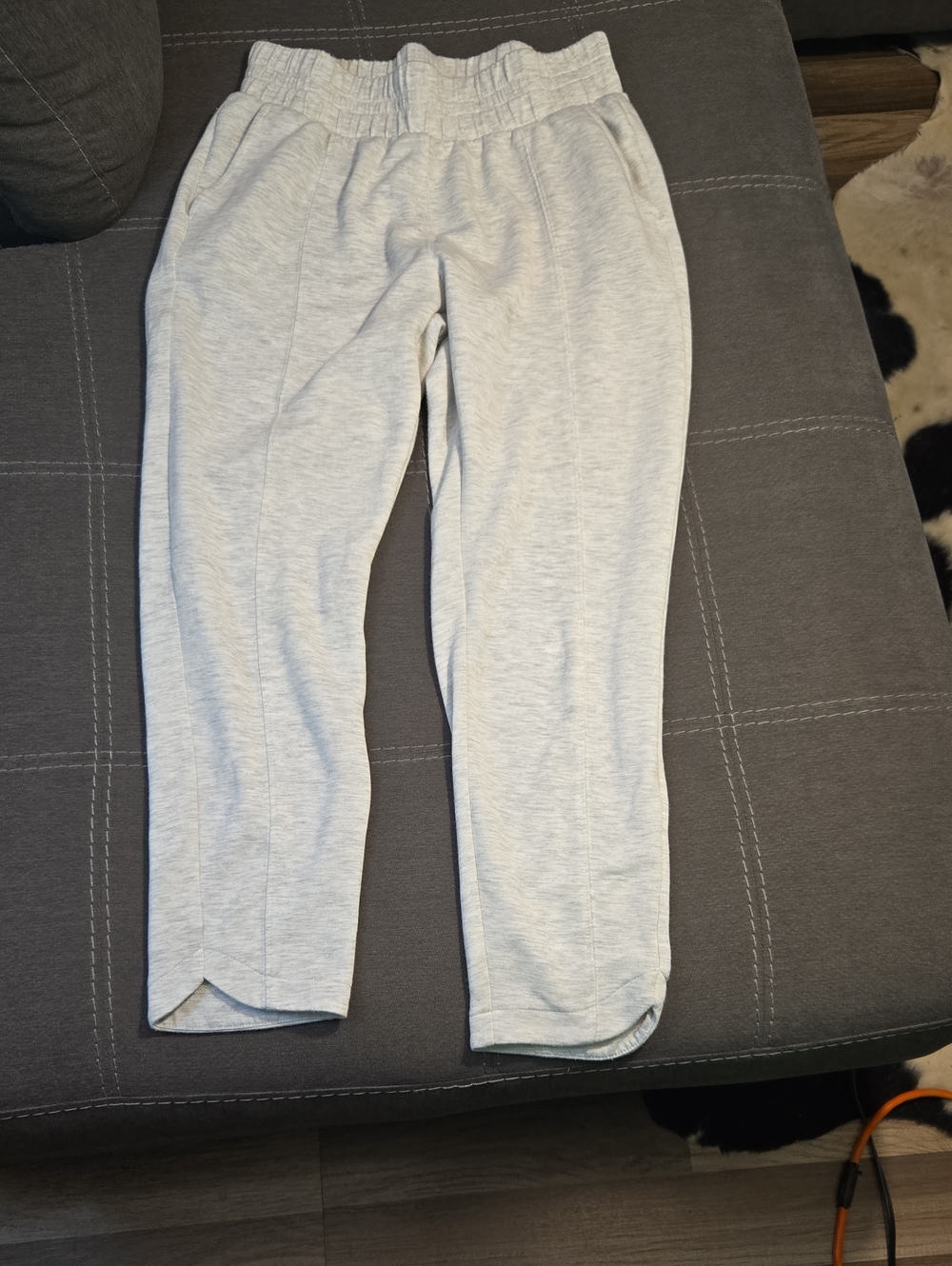 Womens Light Gray Casual Pull-On Bottoms